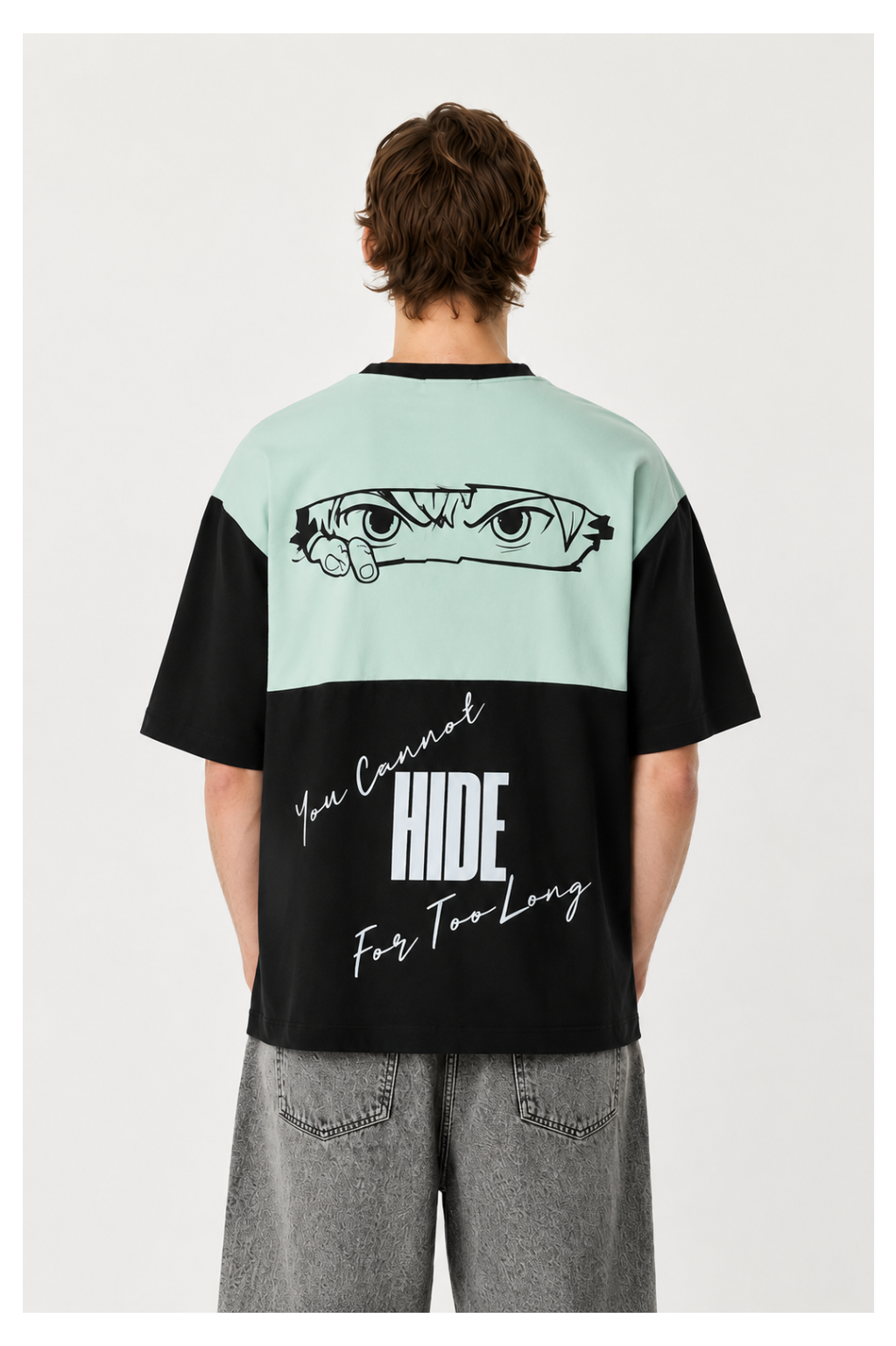 oversized printed tee