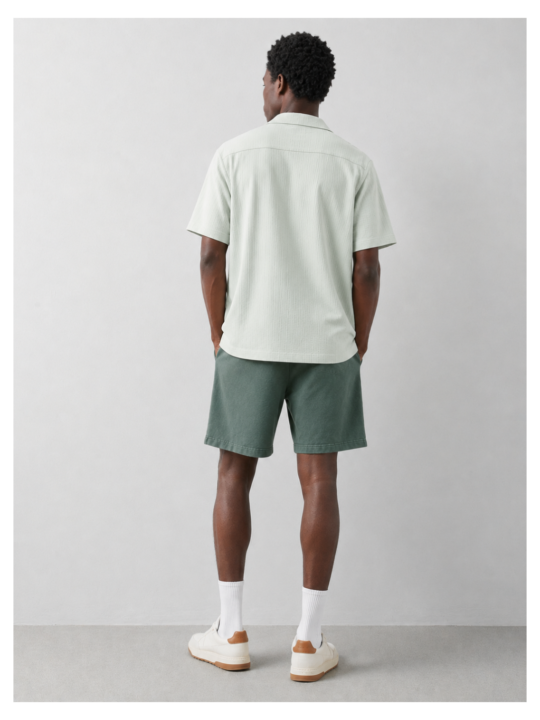 Men's Premium Heavyweight Cotton Cuban Collar Shirt – Sage Mist