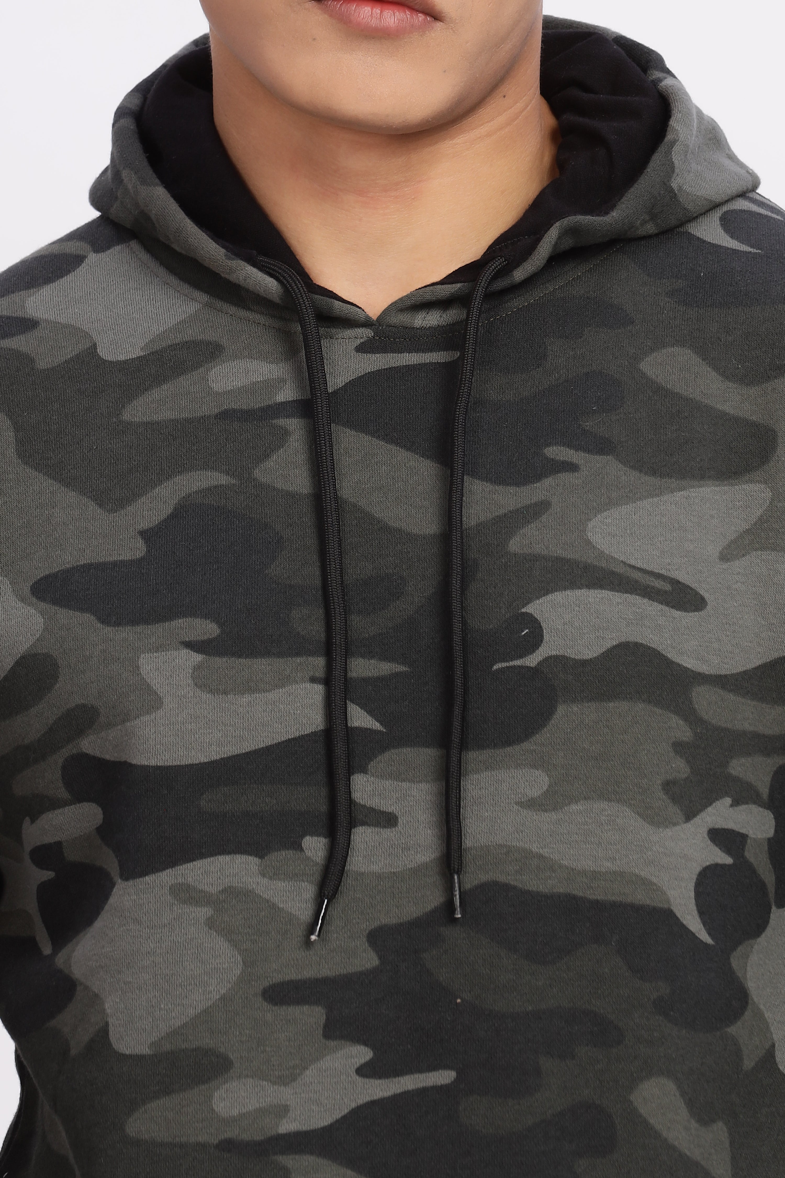 Avenster Cotton Camo Design Hoodie