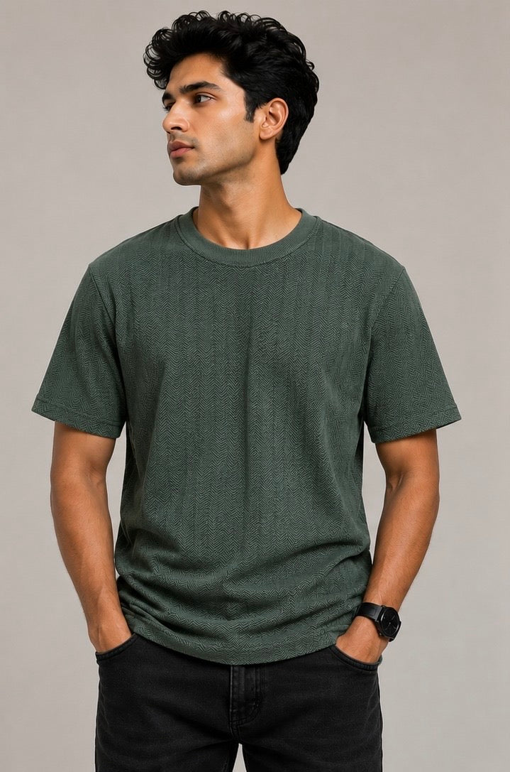 Evergreen Weave Designer Tee(SET OF 4)