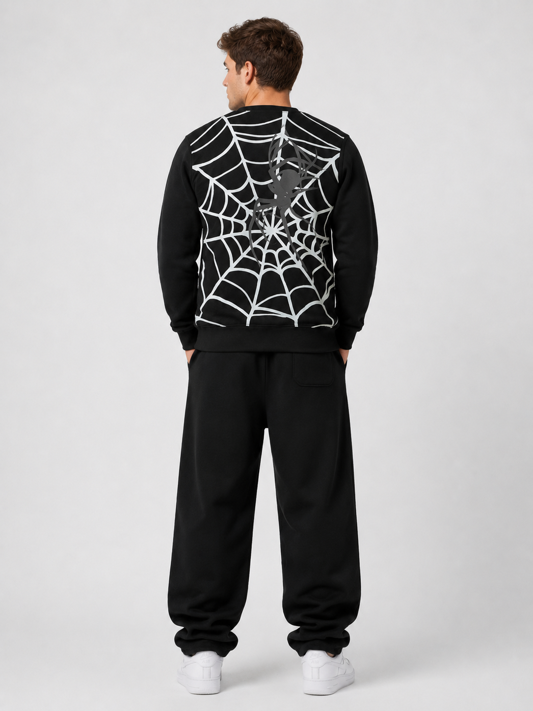 Black STRONGER Essential – 320 GSM Cotton Sweatshirt