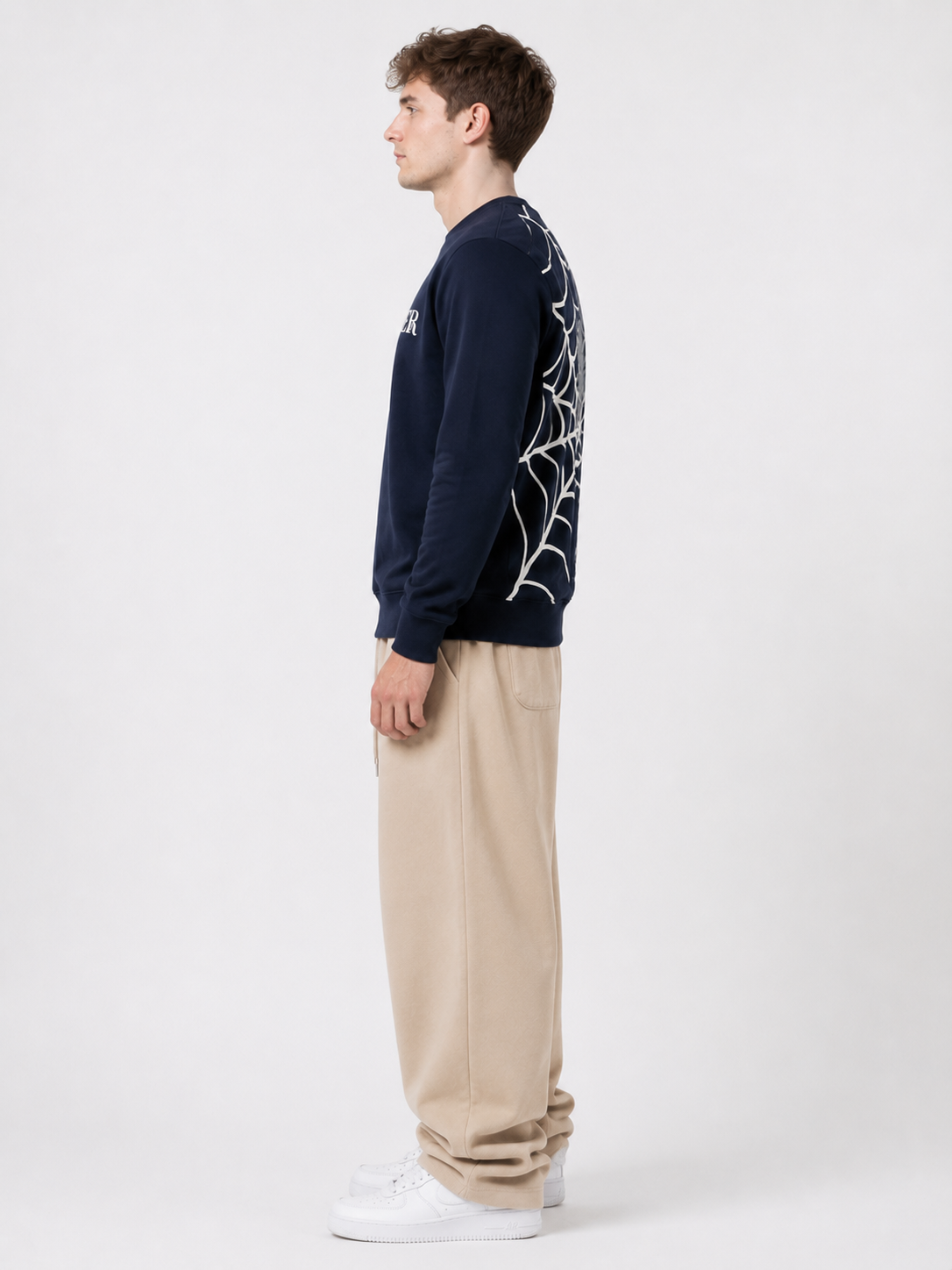 Midnight Navy “STRONGER” 320 GSM Cotton Sweatshirt