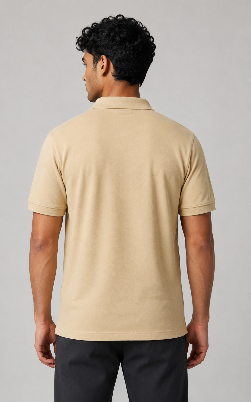 Desert Beige Polo – 220 GSM Premium Mars Fabric Polo(SET OF 4)