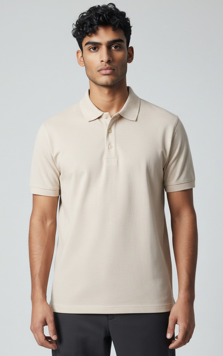Ivory Classic Cotton Polo(SET OF 4)