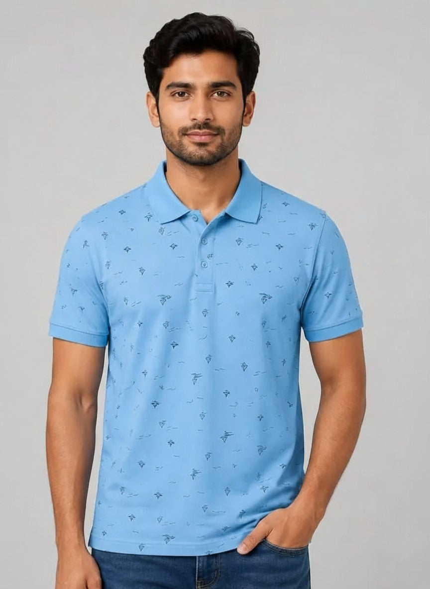 Azure Drift AOP Polo(SET OF 4)