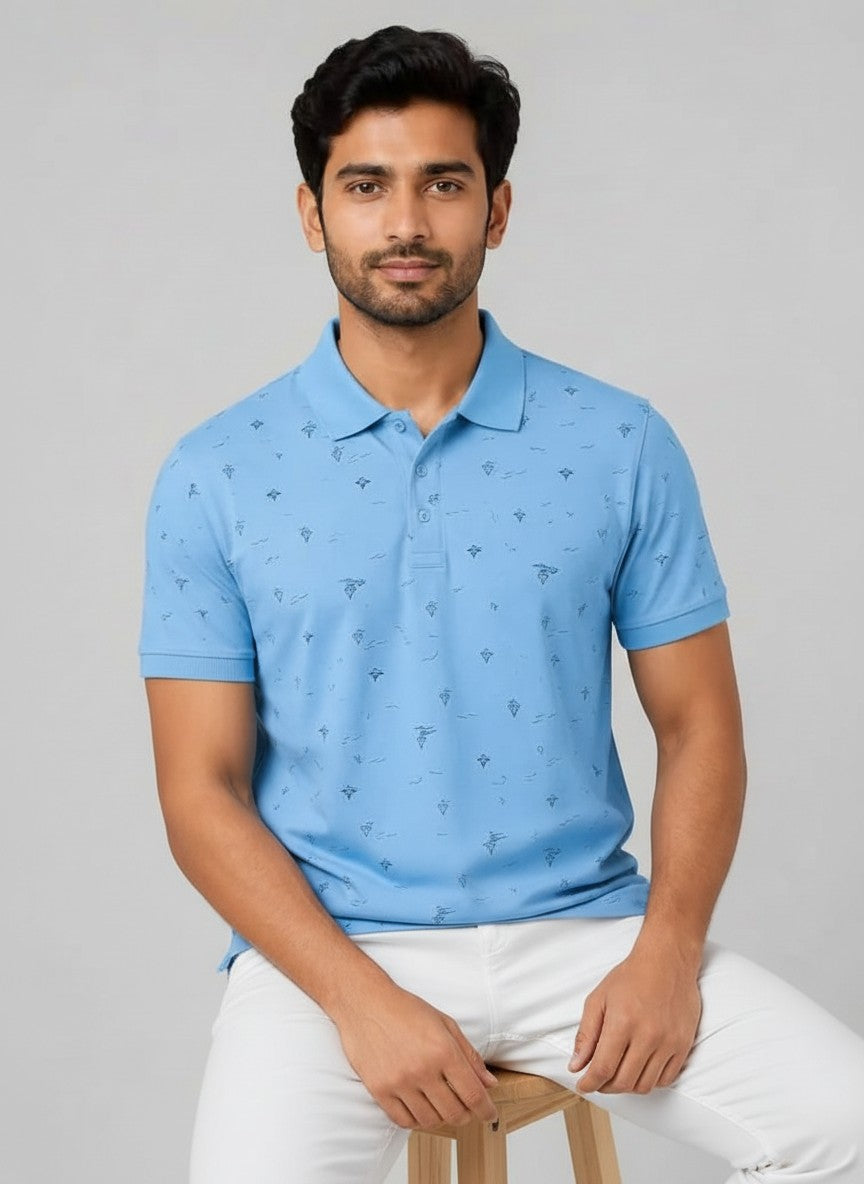 Azure Drift AOP Polo(SET OF 4)