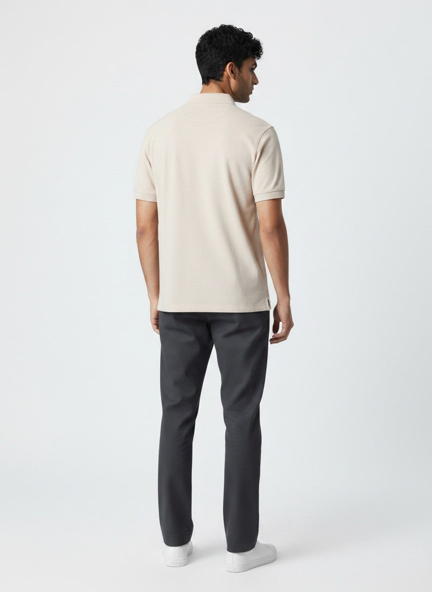 Ivory Classic Cotton Polo(SET OF 4)