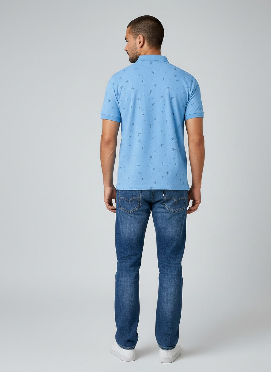 Azure Drift AOP Polo(SET OF 4)
