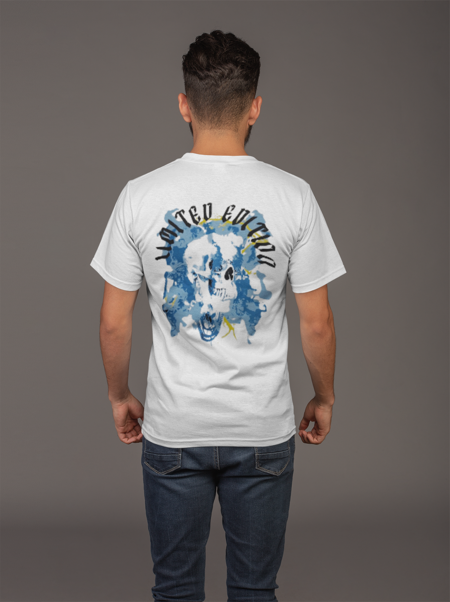 Avenster White T-shirt with Cartoon Graphic Design