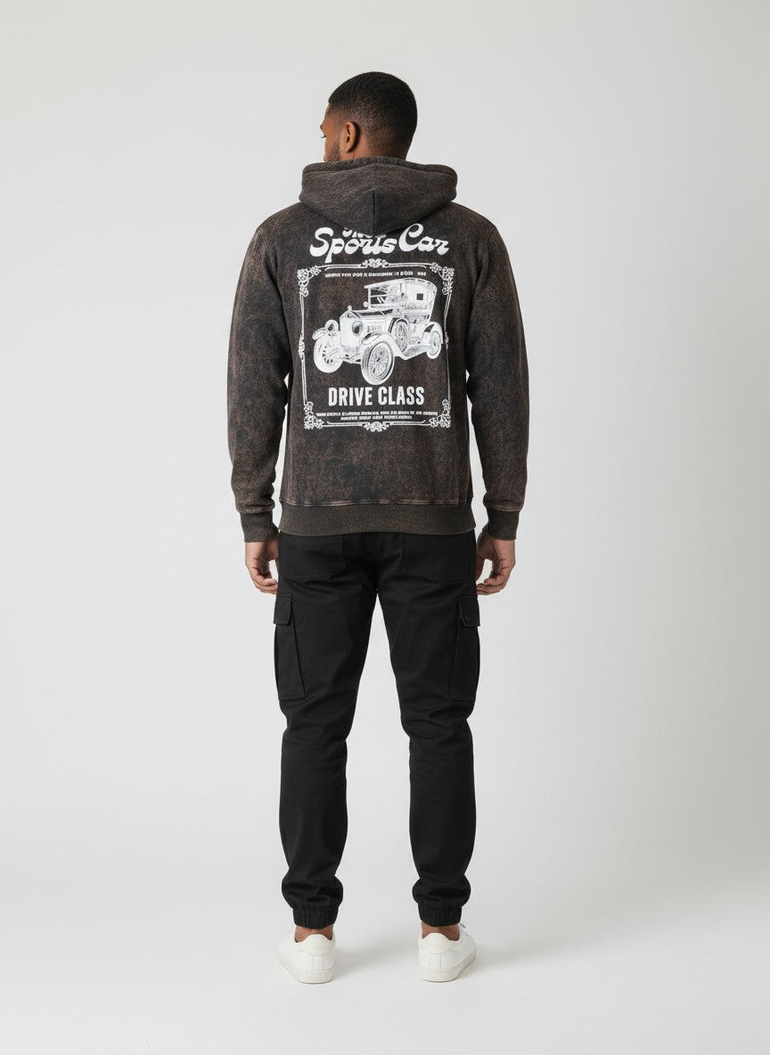 Vintage Racer Acid Wash Hoodie(SET OF 4)