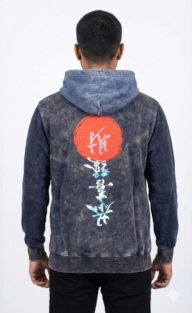 Zen Horizon Acid Wash Hoodie(SET OF 4)