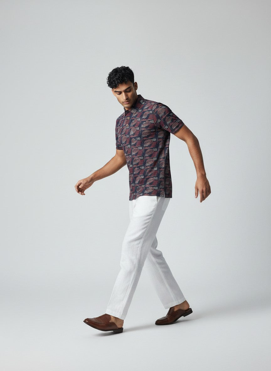 Heritage Mosaic AOP Polo T-Shirt(SET OF 4)