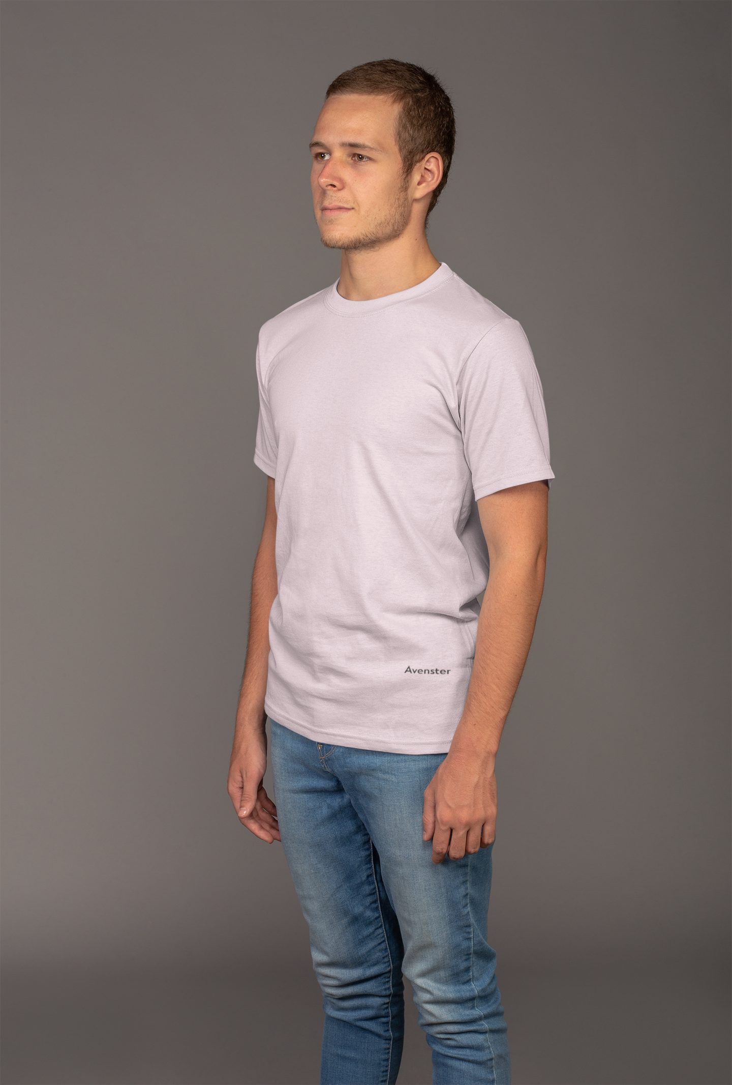 Avenster Coral Unisex Solid Cotton Crew Neck T-shirt (No Print or Logo)