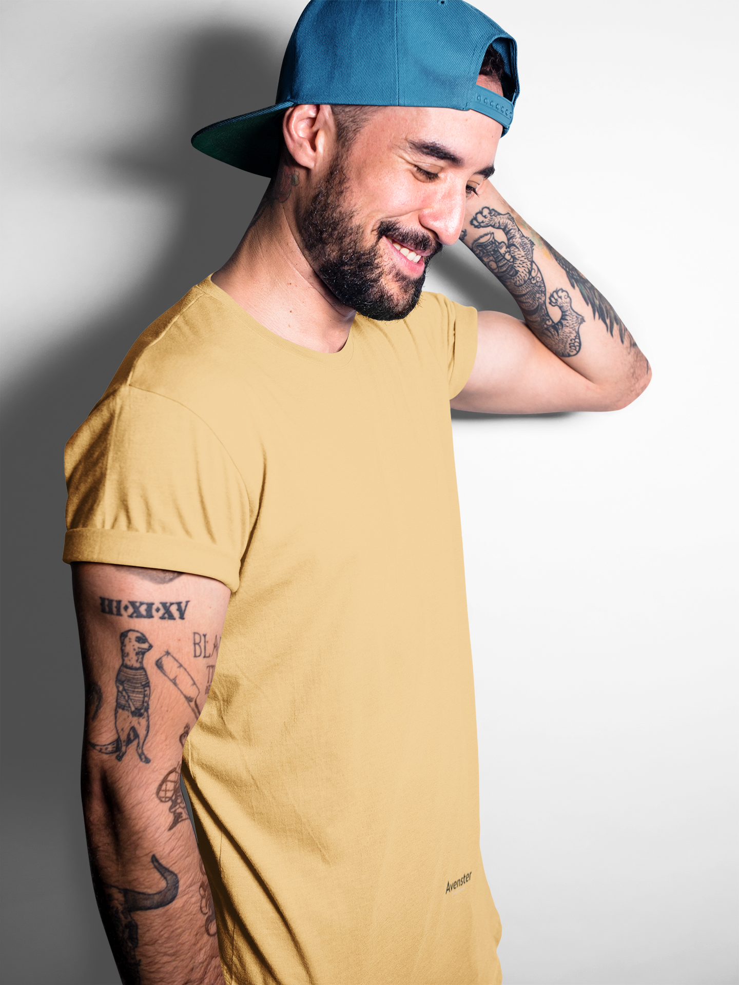 Avenster Light Brown Unisex Solid Cotton Crew Neck T-shirt (No Print or Logo)