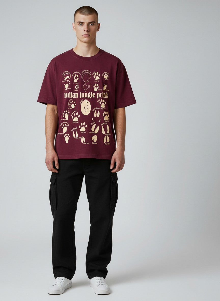 Jungle Trail Oversized Graphic T-Shirt(SET OF 4)