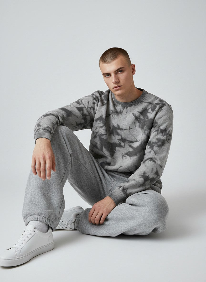 Shadow Tie-Dye – 320 GSM Cotton Sweatshirt