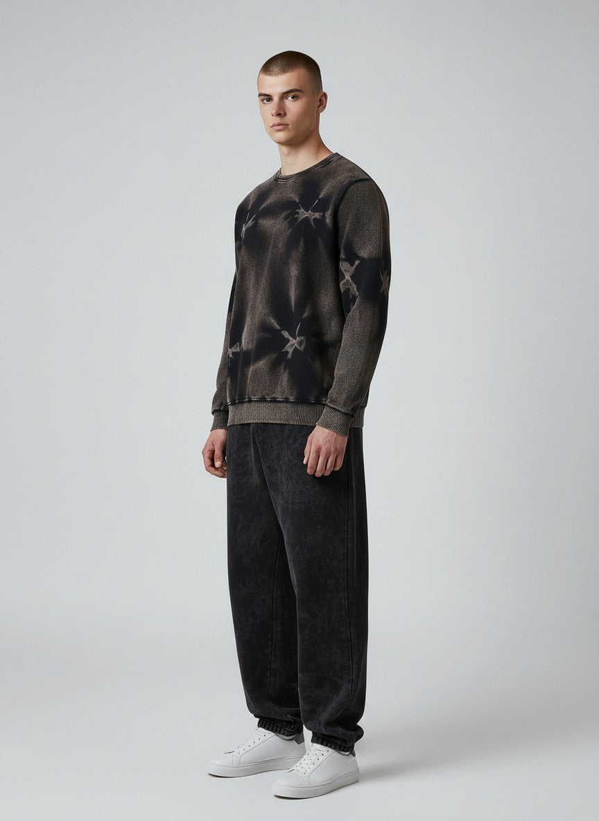 Shadow Starburst – 320 GSM Cotton Sweatshirt