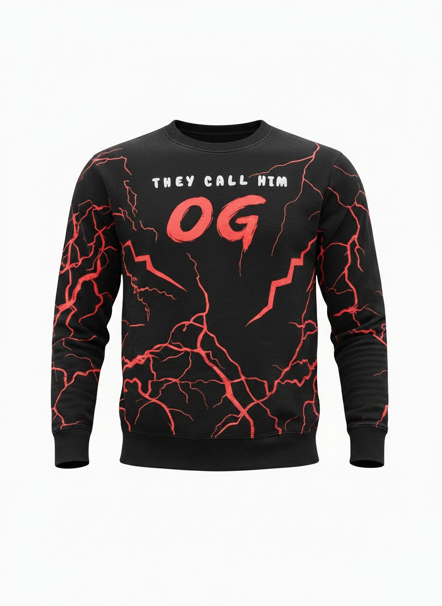Crimson Voltage Sweatshirt