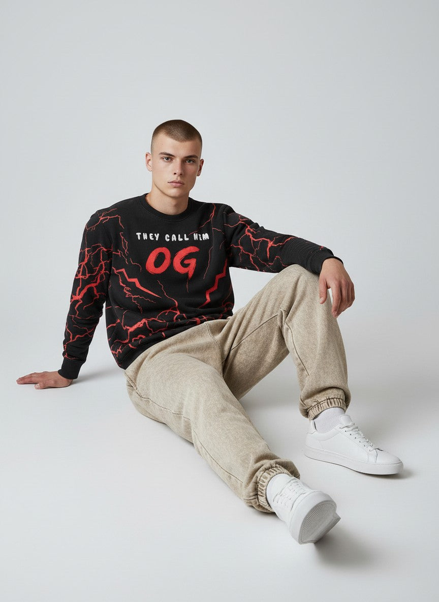 Crimson Voltage Sweatshirt