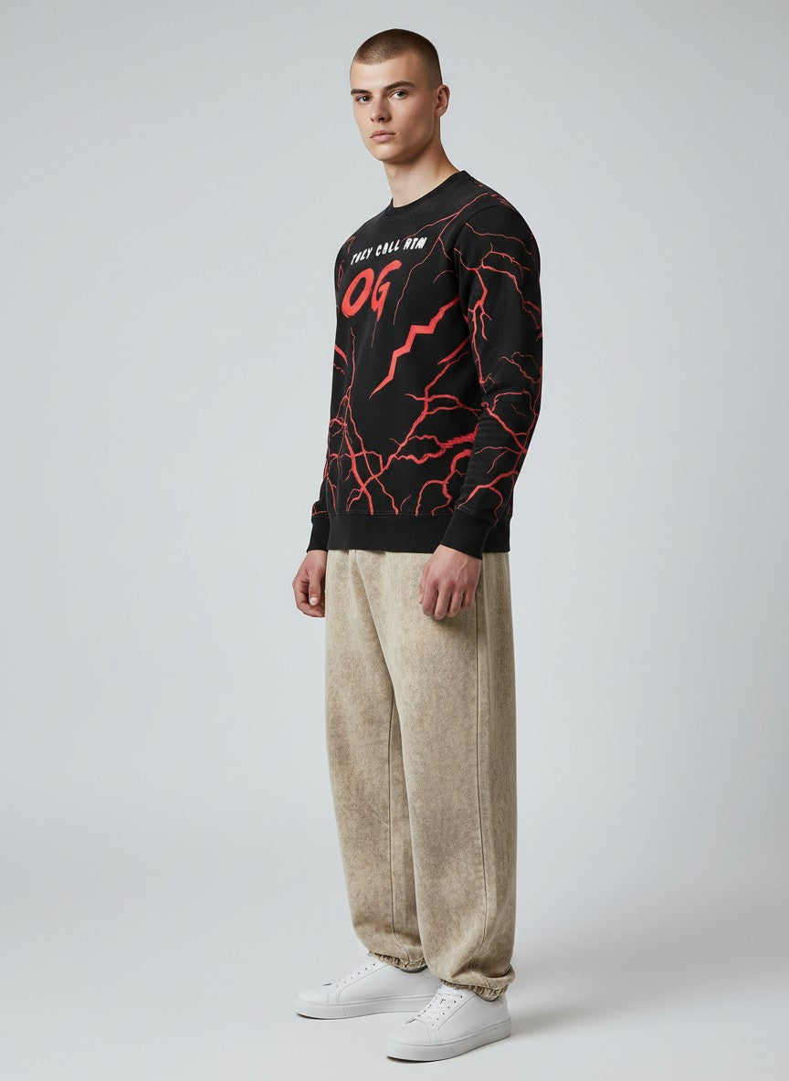 Crimson Voltage Sweatshirt