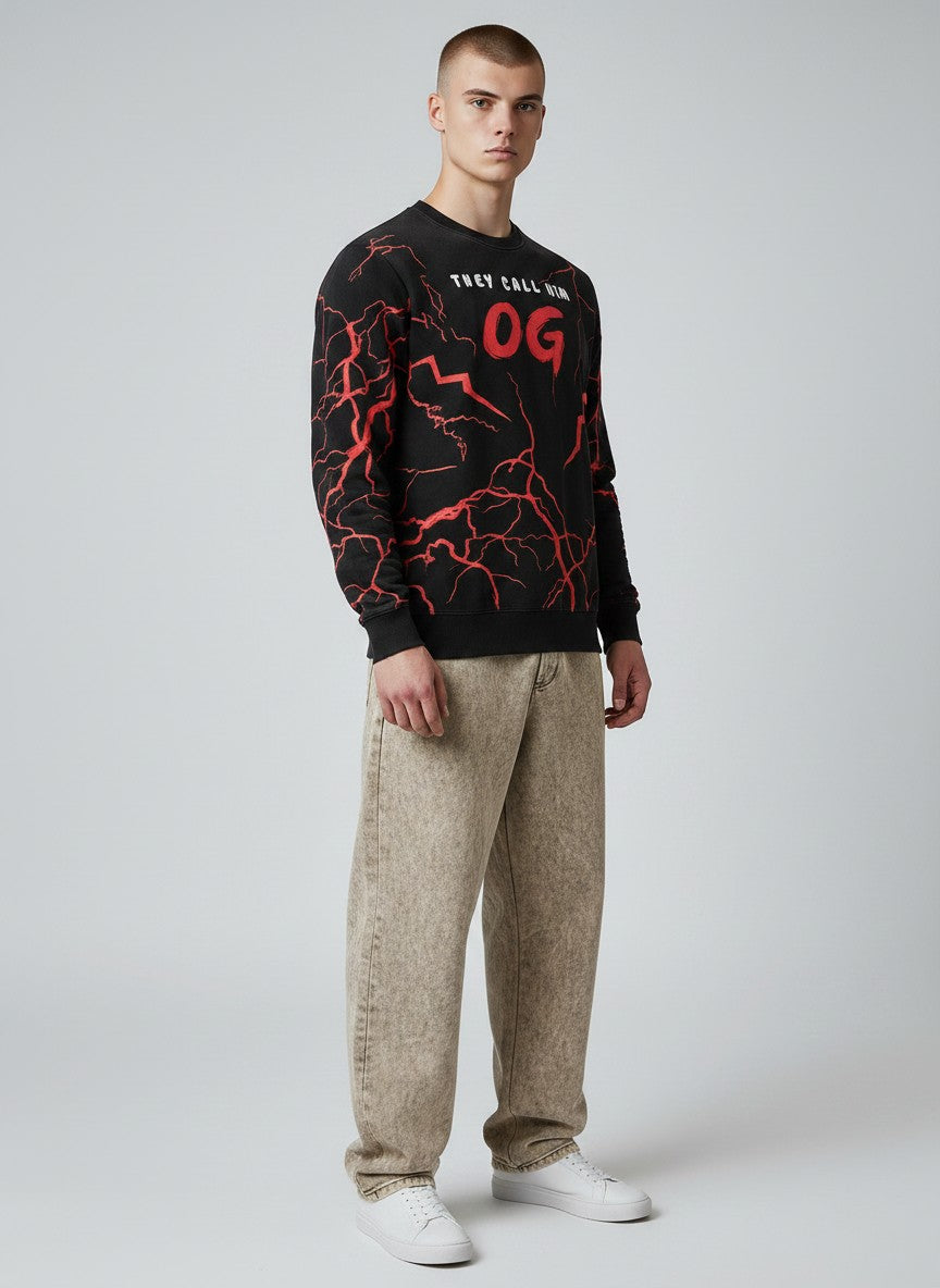 Crimson Voltage Sweatshirt
