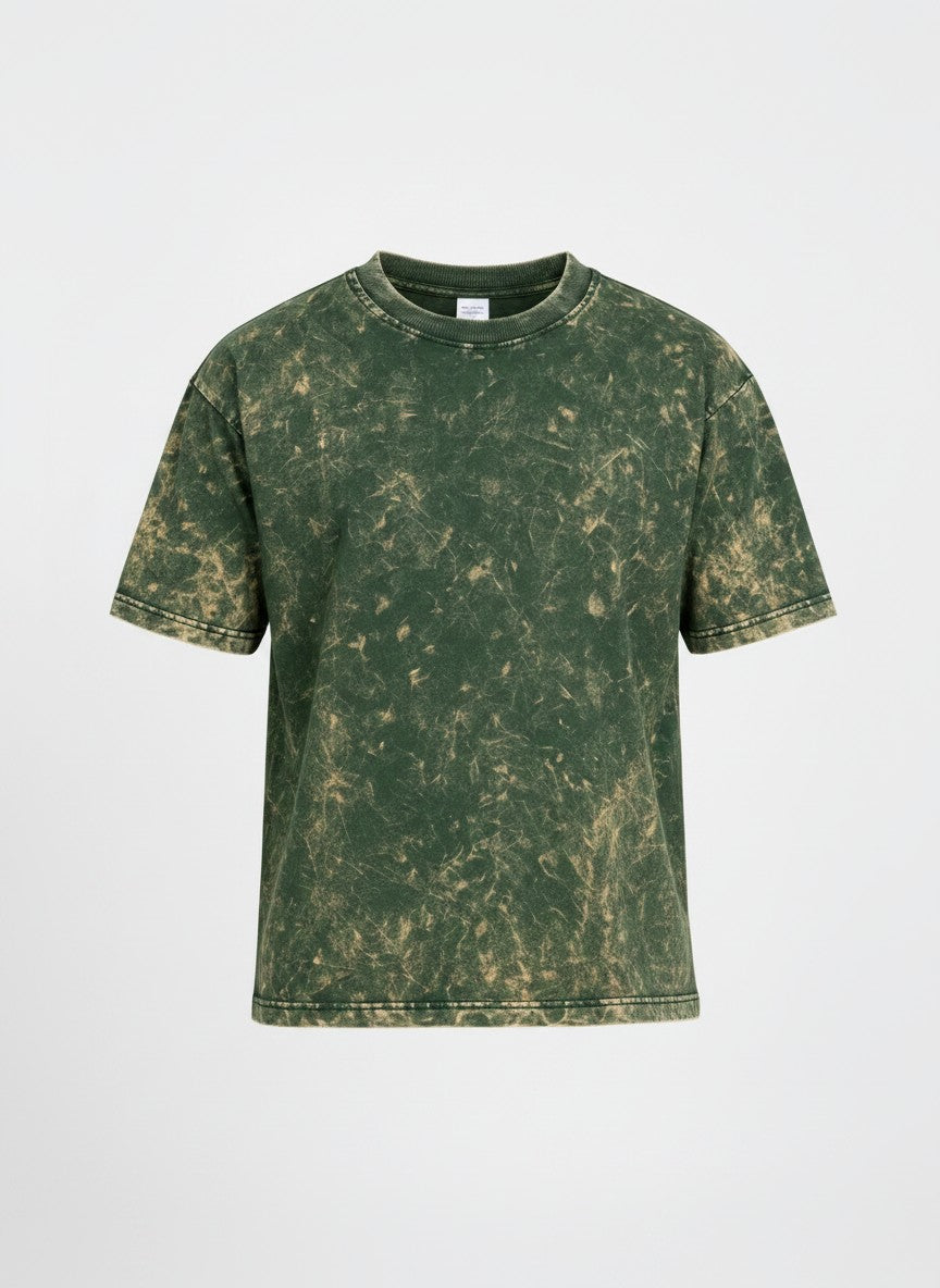 Premium 240 GSM Cotton Acid Wash T-Shirt
