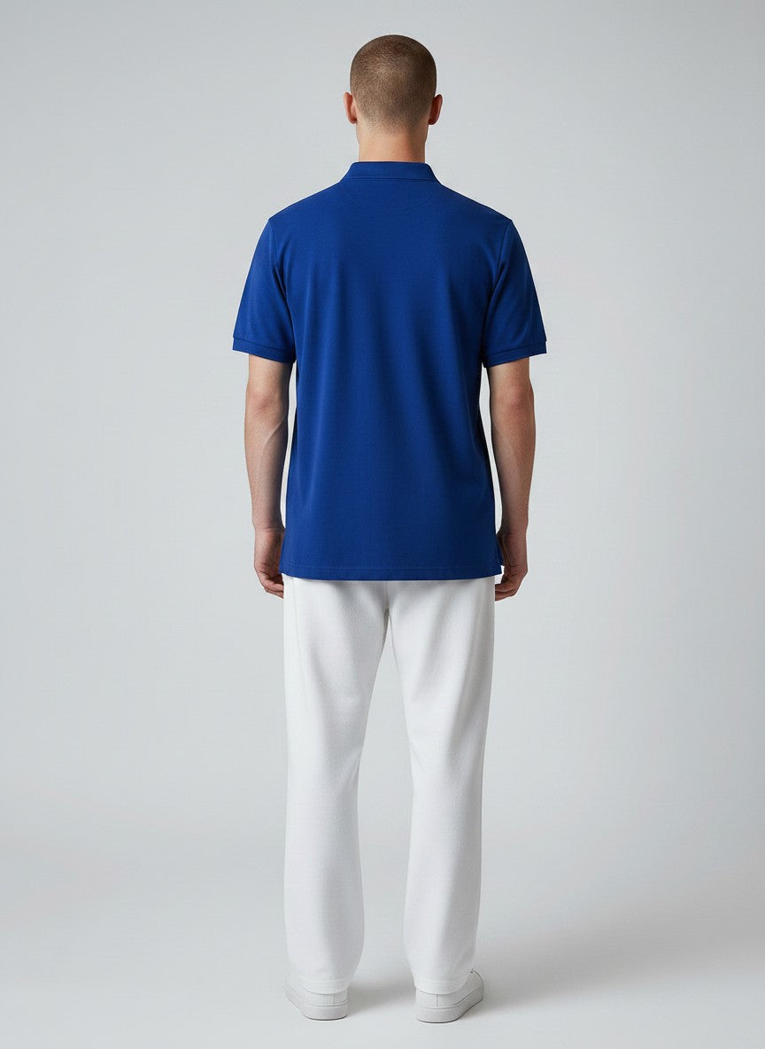 Royal Blue Elite Cotton Polo – 240 GSM( SET OF 4)