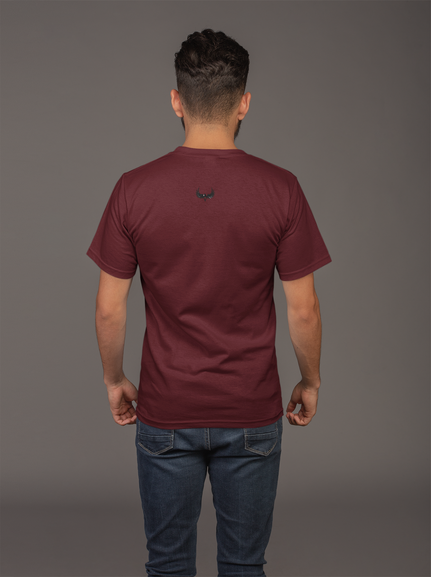 Avenster Maroon T-shirt with Batman Graphic Design
