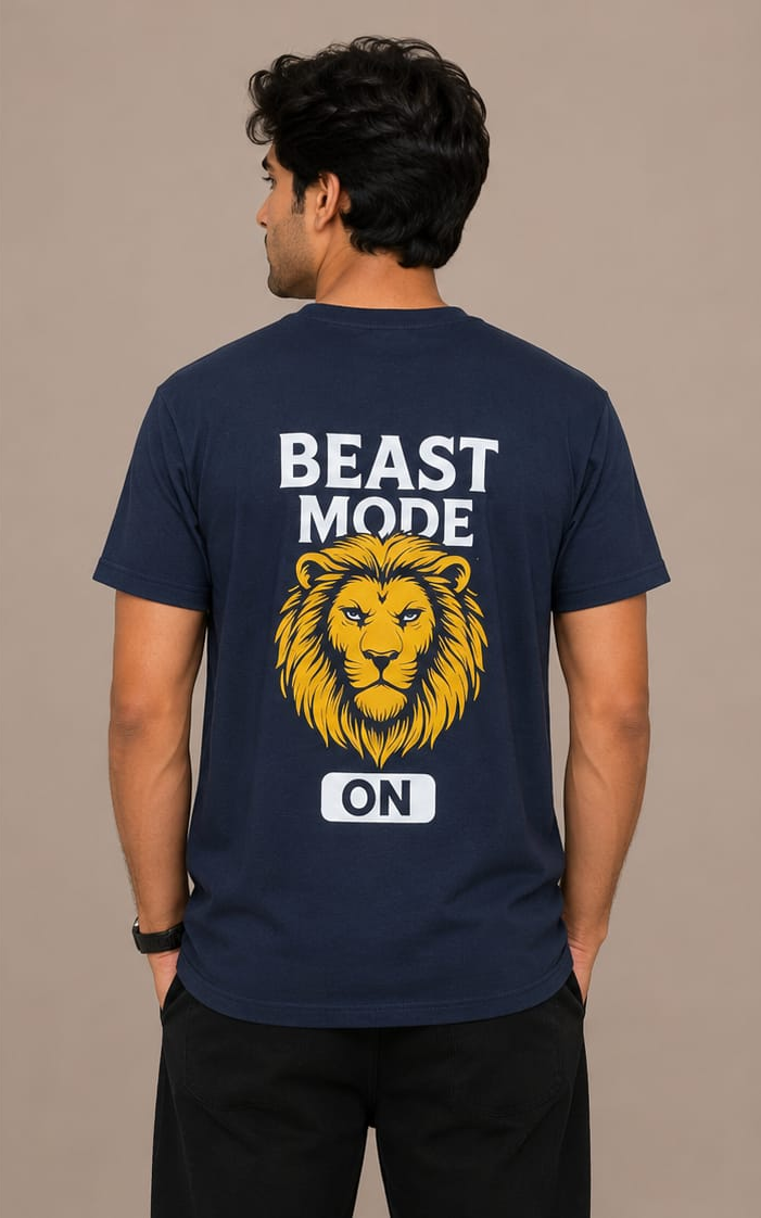 Beast Mode ON Essential Oversized T-Shirt(SET OF 4)