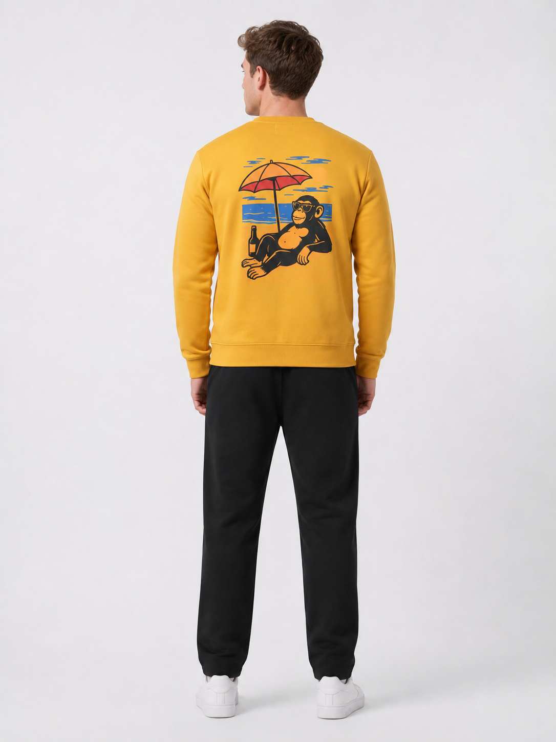 Mustard Evolution Graphic Sweatshirt