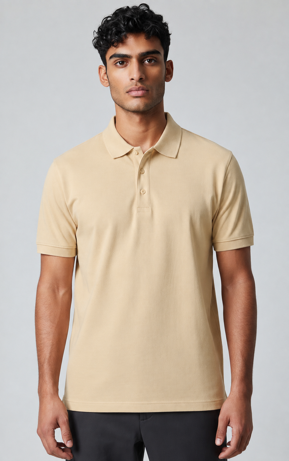 Desert Beige Polo – 220 GSM Premium Mars Fabric Polo(SET OF 4)