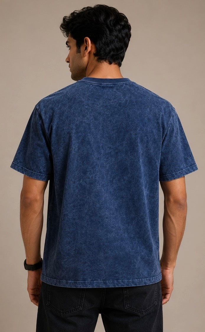 Indigo Stone Acid Wash Tee(SET OF 4)