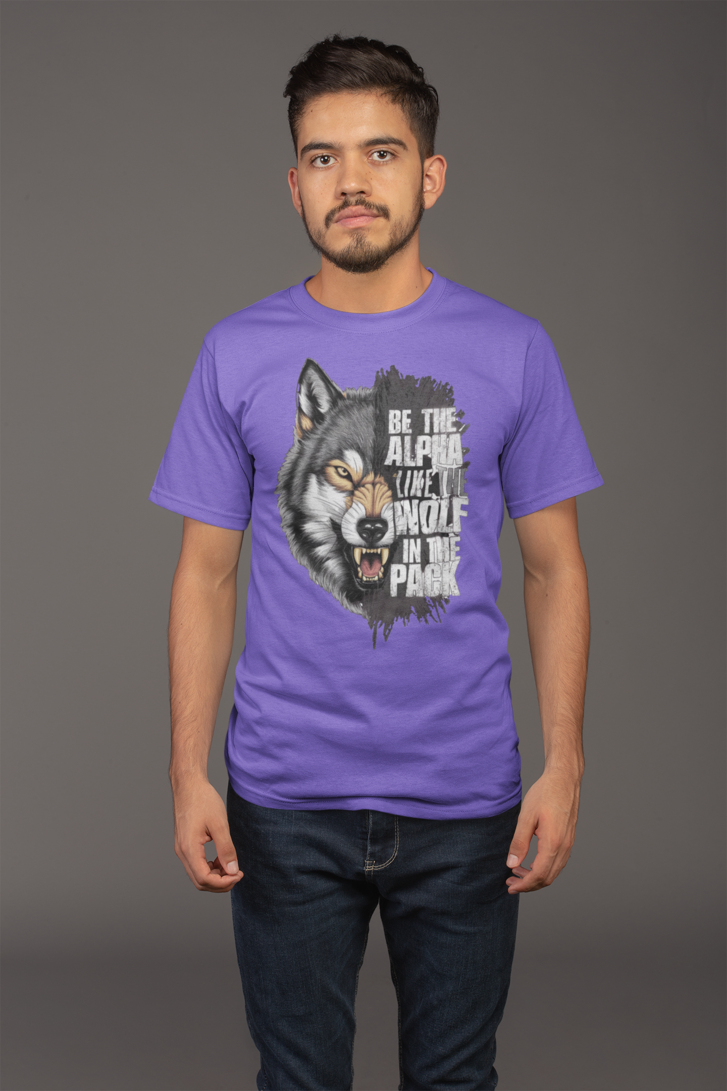 Avenster Lavender T-shirt with Fox Graphic Design