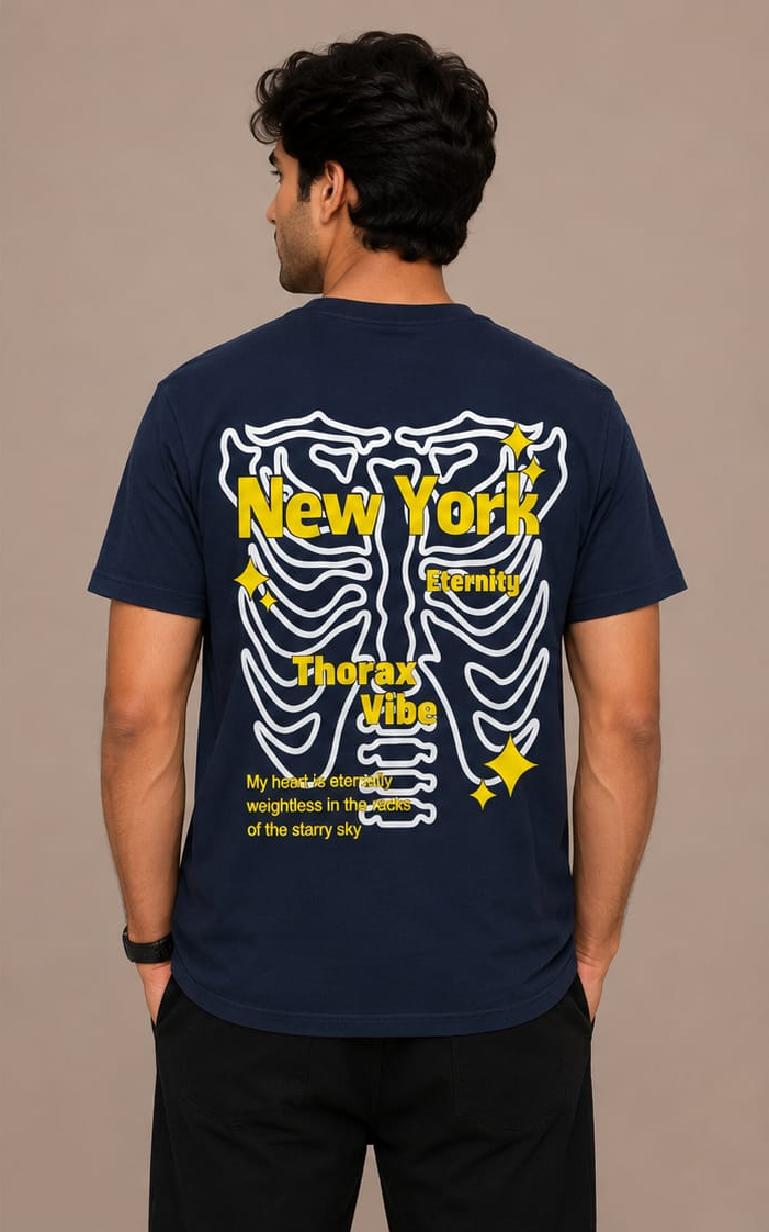 New York Thorax Graphic Oversized T-Shirt(SET OF 4)