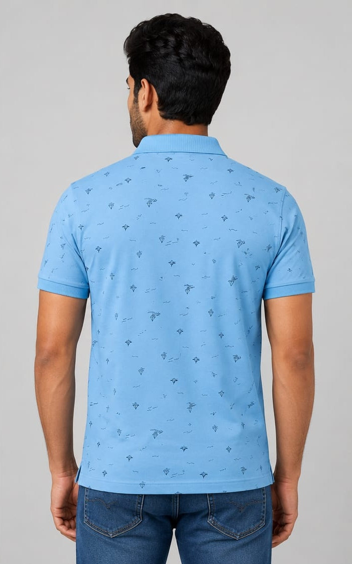Azure Drift AOP Polo(SET OF 4)